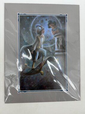 2021 Disney Parks Darren Wilson 14x18" Matte Print Moonlight Romantic Aladdin